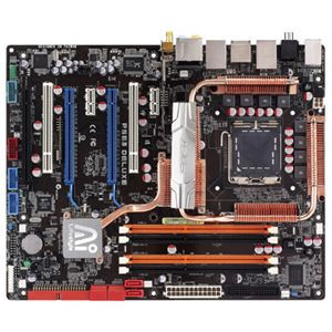 Part No: P5E3DELUXE/WIFI-AP - ASUS Asus ATX Motherboard FSB1600 DDR3 PCI-Express with Audio Gigabit LAN (Refurbished)