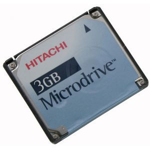 Part No: 900155 - HGST Microdrive 3 GB 1 External Hard Drive - CompactFlash (CF) - 3600 rpm - 128 KB Buffer