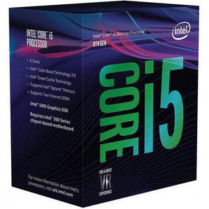 Intel Core   i5-8600K Processor 3.6GHz 9MB Smart Cache Box processor