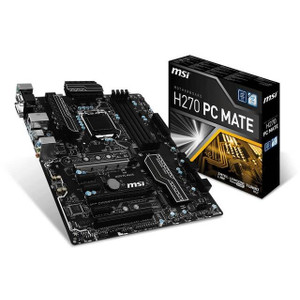 MSI H270 PC MATE LGA1151/ Intel H270/ DDR4/ 2-Way CrossFireX/ SATA3&USB3.1/ M.2/ A&GbE/ ATX Motherboard
