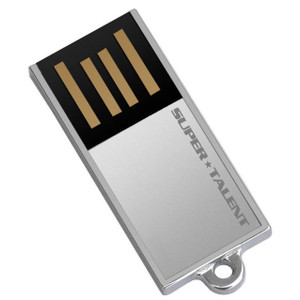 Super Talent Pico-C 128GB USB 2.0 Flash Drive (Silver)