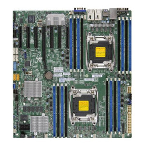 Supermicro X10DRH-CT-B Dual LGA2011/ Intel C612/ DDR4/ SATA3&SAS3&USB3.0/ V&2GbE/ EATX Server Motherboard