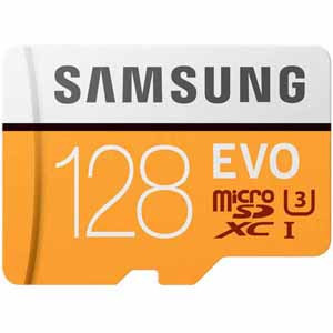Samsung 128GB MicroSDXC EVO Memory Card w/ Adapter