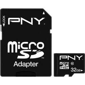 PNY 32GB microSDHC Flash Memory Card P-SDU32G10-EFS2