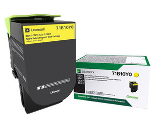 Lexmark 71B10Y0 Laser toner Yellow laser toner & cartridge