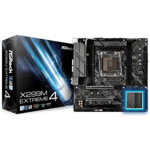 ASRock X299M EXTREME4 LGA2066/ Intel X299/ DDR4/ Quad CrossFireX & Quad SLI/ SATA3&USB3.1/ M.2/ Micro