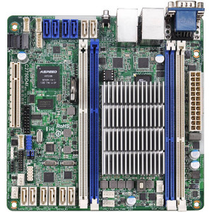 ASRock Rack C2750D4I Intel Avoton C2750 2.4GHz/ DDR3/ SATA3/ V&2GbE/ Mini-ITX Motherboard & CPU Combo