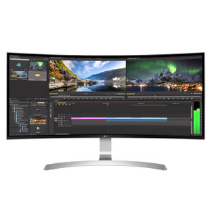 LG Electronics 34CB99-W 34 inch Ultra Widescreen 1,000:1 5ms HDMI/DisplayPort/USB LED LCD Monitor, w/ Speakers