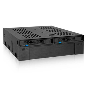 ICY DOCK ExpressCage MB322SP-B 2x 2.5 inch SATA/SAS HDD/SSD