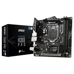 MSI H310I PRO LGA1151/ Intel H310/ DDR4/ SATA3&USB3.1/ M.2/ A&GbE/ Mini-ITX Motherboard
