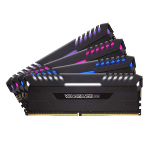 Corsair Vengeance RGB 32GB 4 x 8GB DDR4-3333 PC4-26600 C16 Dual Channel Desktop Memory Kit