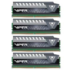 Patriot Viper Elite Series DDR4 64GB (4 x 16GB) 3000MHz Quad Kit - Gray