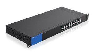 Linksys LGS124 Gigabit Ethernet (10/100/1000) 1U Black network switch