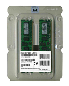 343057-B21 - HP 4GB (2x2GB) 400Mhz PC2-3200 Cl3 ECC Registered DDR2 SDRAM Dimm Memory Kit for Proliant Server Dl380 G4 Dl580 G3 Ml350 G4p Ml