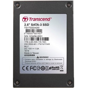 Transcend 512 GB Solid State Drive - 2.5" Internal - SATA (SATA/600) - TS512GSSD420K