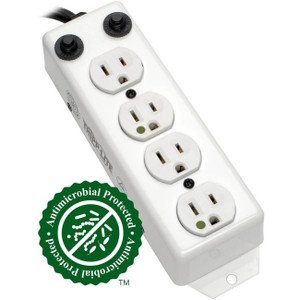 Tripp Lite Power Strip Hospital Medical 4 Outlet UL1363A 3'-10' Coiled Cord - PS-410-HGOEMCC