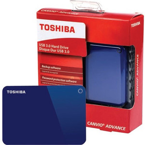 Toshiba Canvio Advance 2 TB Portable Hard Drive - 2.5" External - Blue - HDTC920XL3AA