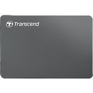 Transcend StoreJet 25C3 1 TB Portable Hard Drive - 2.5" External - SATA - Iron Gray - TS1TSJ25C3N