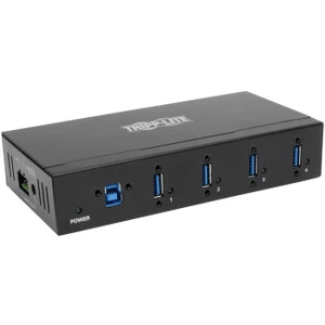 Tripp Lite 4-Port Industrial USB 3.0 SuperSpeed Hub 15KV ESD Immunity Metal - U360-004-IND