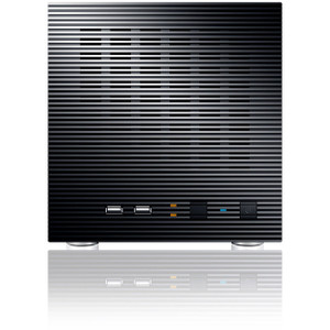 Sans Digital AccuNAS AN4L+ - 64bit 4 Bay NAS + iSCSI with Intel ATOM Dual Core CPU (Black) - KT-AN4L+
