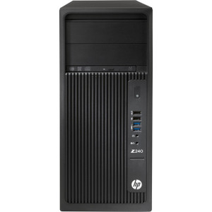 HP Z240 Workstation - 1 - 8 GB RAM - 256 SSD - Mini-tower - Black - X8G10UP#ABA