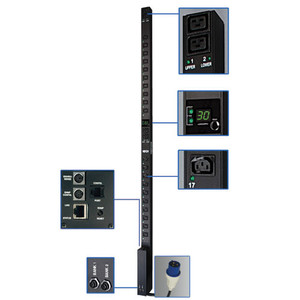 Tripp Lite PDU Switched 230V 30A C13 C19 24 Outlet 0U RM - PDUMV32HVNET