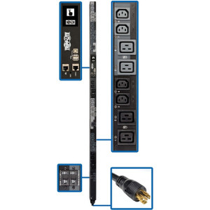 Tripp Lite 3-Phase PDU Switched 17.3kW 240V 12 C13; C19 L22-30P TAA - PDU3XEVSR6L2230