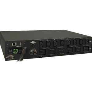 Tripp Lite PDU Switched 208V - 240V 30A 8 C13; 6 C19 L6-30P Horizontal 2URM - PDUMH30HV19NET