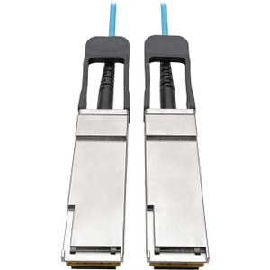 Tripp Lite QSFP+ to Active Optical Cable - 40Gb, AOC, M/M, Aqua, 10 m (32.8 ft.) - N28F-10M-AQ