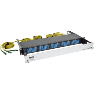 Tripp Lite 8.3/125 OM4 Pre-assembled 40GB-10GB Fiber Patch Panel 15MTP QSFP-60 LC - N48K-15M8L60S-B