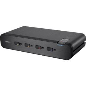 Linksys F1DN104F-3 - Advanced Secure Dual-Head DVI-I KVM Switch; 4-Port Plus, PP3.0 - F1DN104F-3