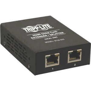 Tripp Lite 2-Port HDMI Over Cat5/Cat6 Video Extender / Splitter Intl Power Supply - B126-002-INT