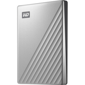 WD My Passport Ultra WDBKYJ0020BSL 2 TB Portable Hard Drive - External - Silver - WDBKYJ0020BSL-WESN