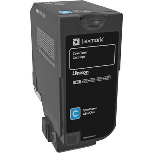 Lexmark - 7K Cyan Toner Cartridge (CS720) - 74C0S20