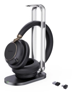 Yealink BH76 Plus + Charging Stand Teams USB-C/A Headset Wireless Head-band Calls/Music USB Type-C / USB Type-A Bluetooth Black - 1208699