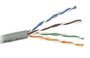 Belkin 1000FT Bulk Gigabit Fast Cat 6 Solid 24Awg PVC Gray networking cable 39370.1" (1000 m) - A7L704-1000