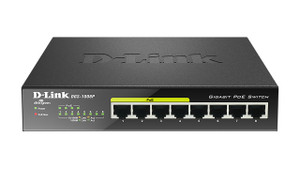 D-Link DGS-1008P network switch Unmanaged Gigabit Ethernet (10/100/1000) Power over Ethernet (PoE) Black