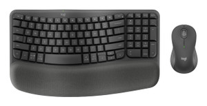 Logitech Wave Keys MK670 keyboard Mouse included Home/Office RF Wireless + Bluetooth QWERTY English Graphite - 920-012059