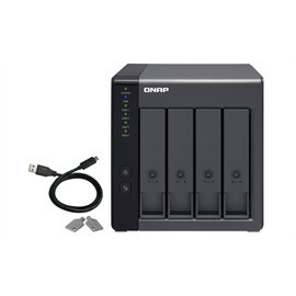 QNAP Removable Drive TR-004-US 4-bay USB 3.0 type-C 5Gbps hardware RAID enclosure DAS