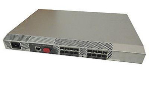 A8000A - HP StorageWorks SAN Switch 4/8 Switch 4GB Fibre Channel + 8 x SFP (empty) 1U Rack-mountable cascadable