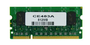 CE48367901LP - HP 512MB DDR2 non-ECC Unbuffered 144-Pin SoDimm Memory Module for LaserJet P4015 Printer