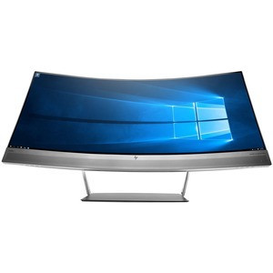 HP Business S340c 34" UW-QHD Curved Screen WLED LCD Monitor - 21:9 - Black, Silver - V4G46AAR#ABA