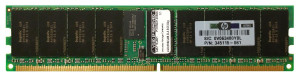 Part No: 345115-061 - HP 4GB PC2-3200 DDR2-400MHz ECC Registered CL3 240-Pin DIMM Dual Rank Memory Module for ProLiant Servers