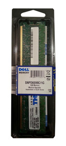 Part No: SNPD6599C/1G-06 - Dell 1GB PC2-3200 DDR2-400MHz ECC Registered CL3 240-Pin DIMM Single Rank Memory Module