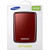 Part No: HXMU50DA/G42 - Samsung 500 GB 2.5 External Hard Drive - Wine Red - USB 2.0