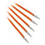 BitFenix Alchemy 2.0 5x 20cm Sleeved PSU Cable (Orange)
