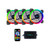 Apevia 412L-RGB 120mm Silent Dual Ring Addressable RGB Color Changing LED Fan (4-pk)