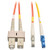 Tripp Lite LC - SC, m-m, 3m 3m LC SC Orange, Grey, Yellow fiber optic cable
