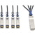 Tripp Lite 40GbE QSFP+ to 10GbE SFP+ Passive Copper Breakout Cable QSFP-4SFP10G-CU1M Compatible 2M - N281-02M-BK
