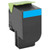 Lexmark Unison 800X2 Toner Cartridge - Cyan - 80C0X20